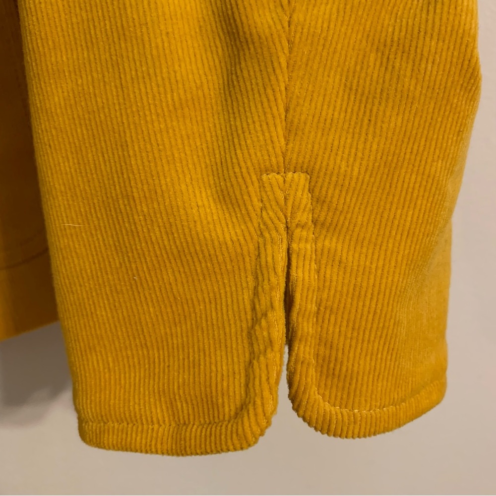 NWT Talbots Dual Button Corduroy Blazer in Mustard Yellow, Size 12 - Picture 7 of 12
